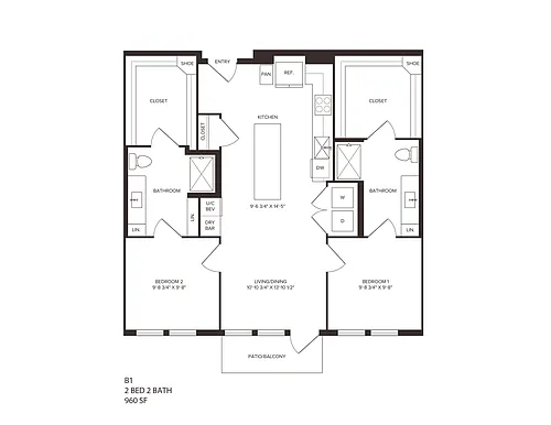 Floor plan B1