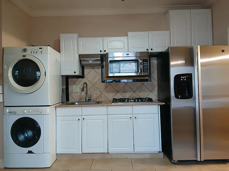 Kitchen appliances and washer, dryer