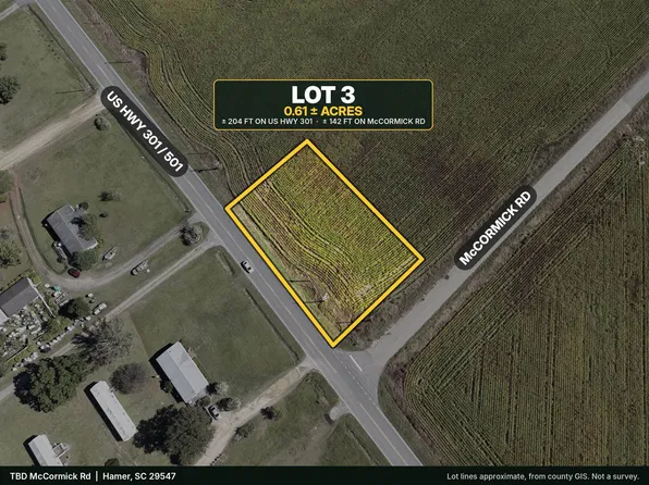 TBD McCormick Rd. Lot 3, Hamer, SC 29547