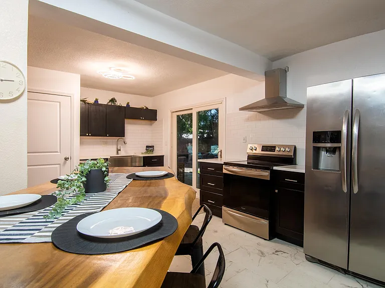live edge table beautiful kitchen