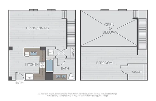 Floor plan Plan 1B Loft - BRAND NEW!