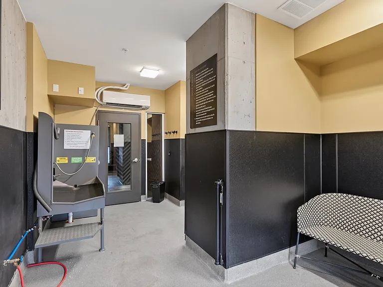 Bath time made easy with our pet grooming area.