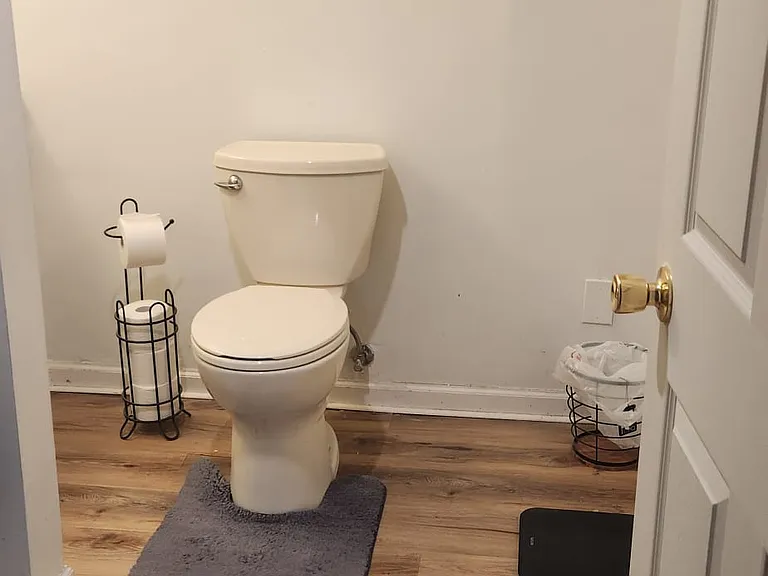 Apartment bathroom doorway
