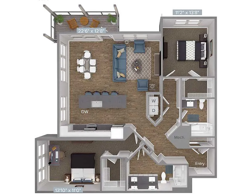 Floor plan BM15-D2-1297-2