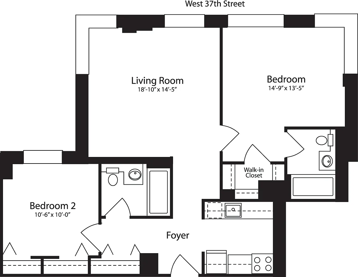 Building Photo - 400 W 37th St #15S