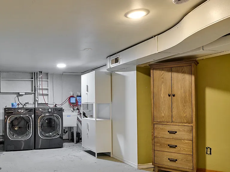 Washer and Dryer, Basement