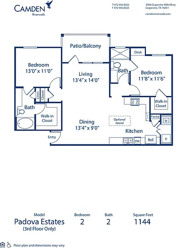 Floor plan Padova Estates
