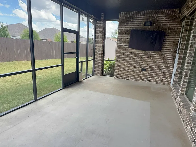 Screen enclosed covered patio
