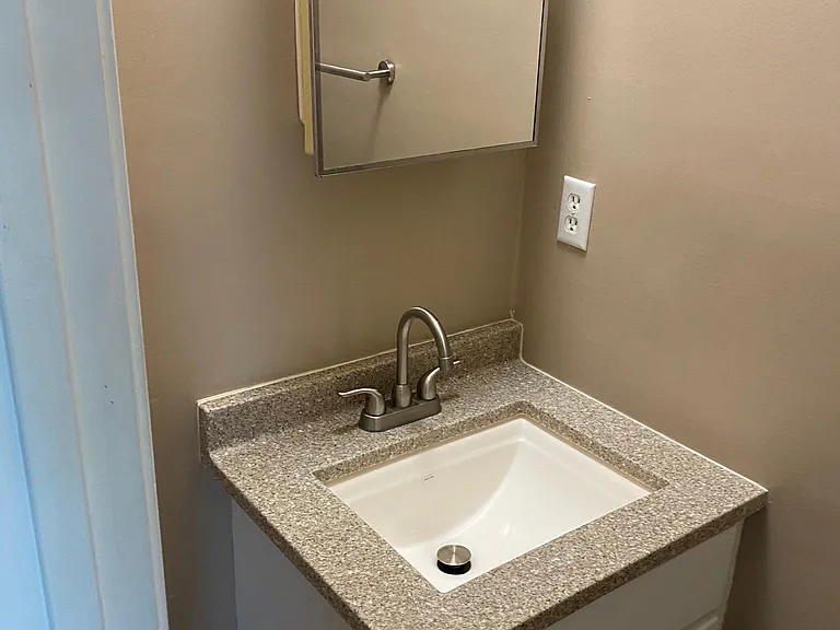 half bath off living room