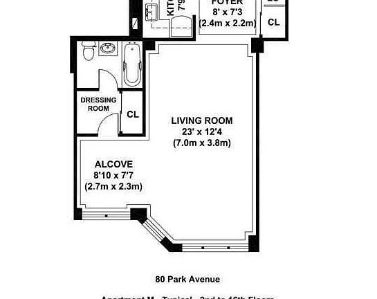 2nd image of 80 Park Ave APT 2M