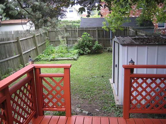Private Back Yard with Deck and SHed