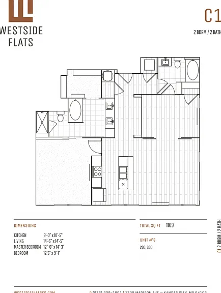 C1 - 2 Bed 2 Bath C1 - 2 Bed 2 Bath