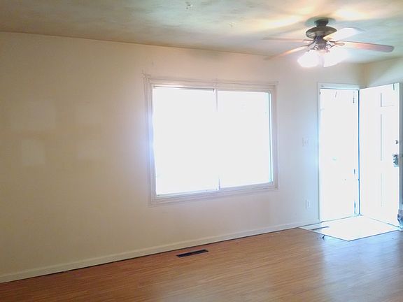 Living room with laminate floors