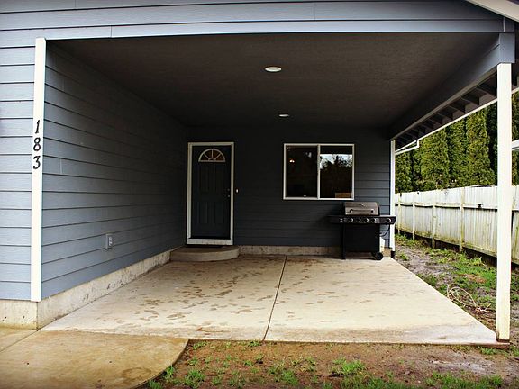 Under cover porch entrance 