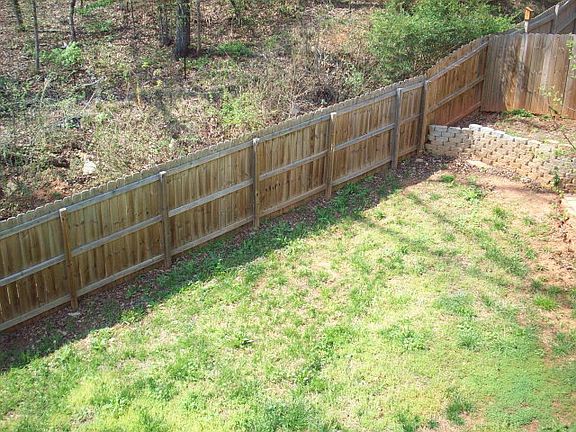 fenced in yard