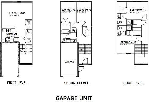Floor plan Garage Townhome