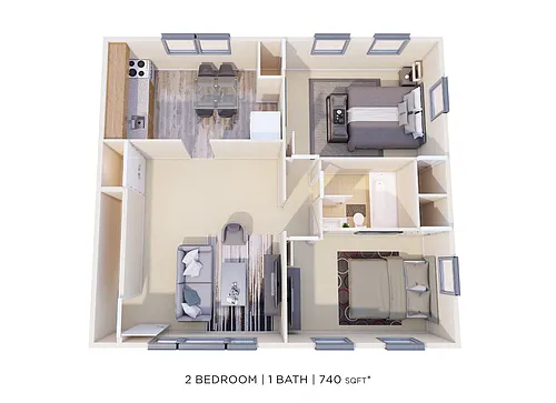 Floor plan Two Bedroom