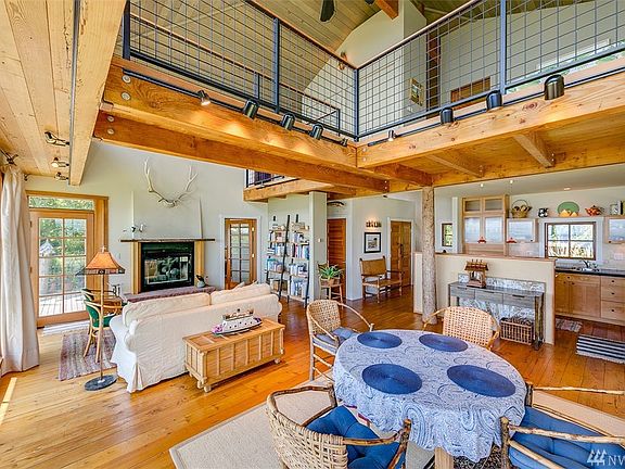 Main floor is open to the view.  Doors are solid core fir.