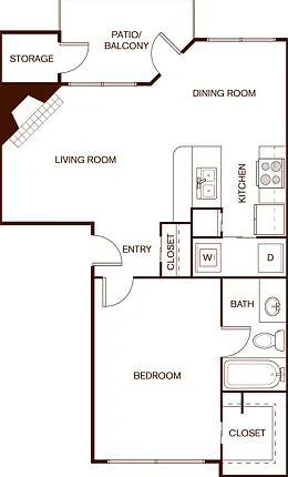 1BR/1BA - A2 1BR/1BA - A2