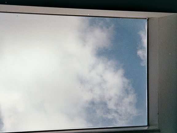 view  skylight in sunroom