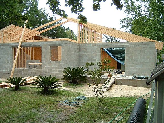 Construction of Family Room