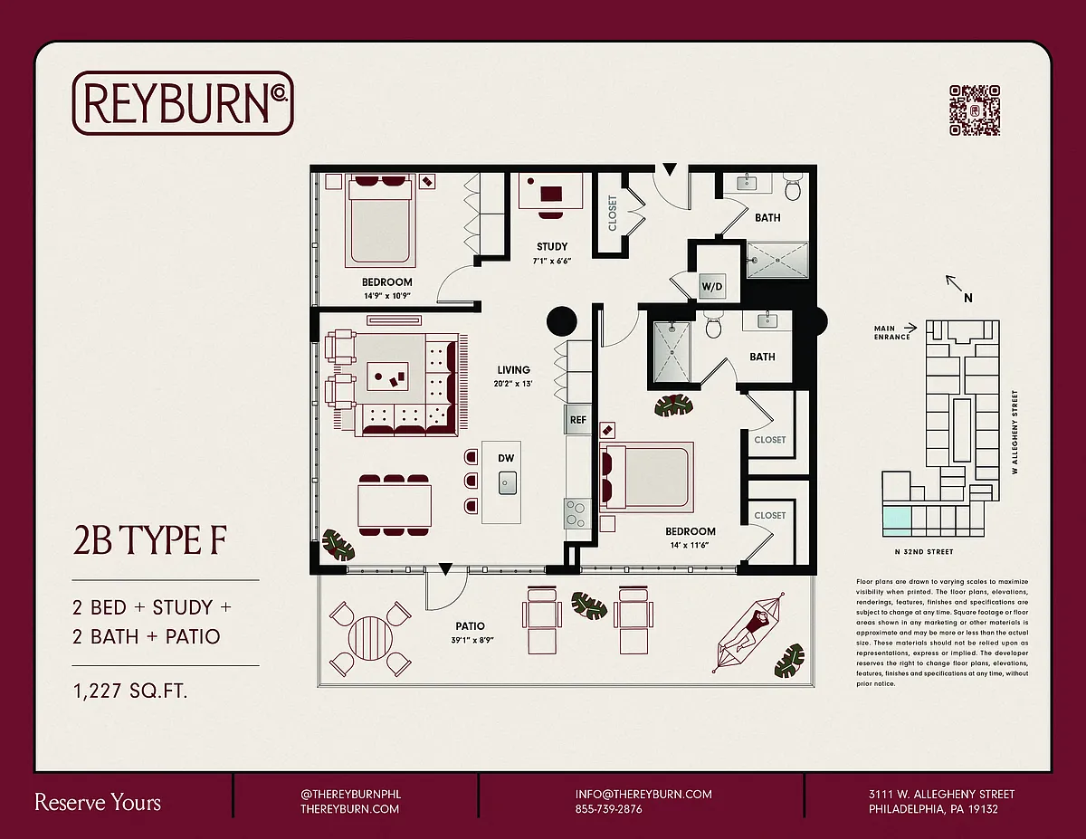 Floor plan 2B Type F