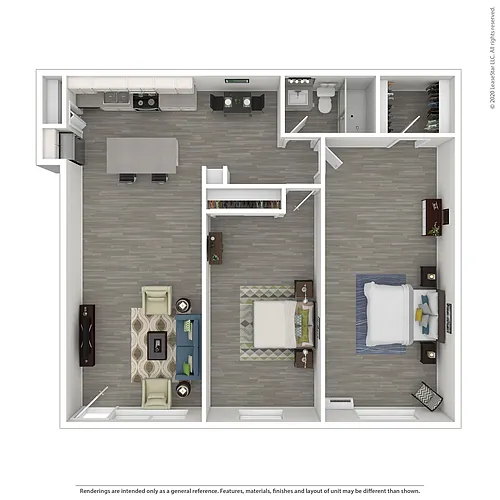 Floor plan 2 Bedroom