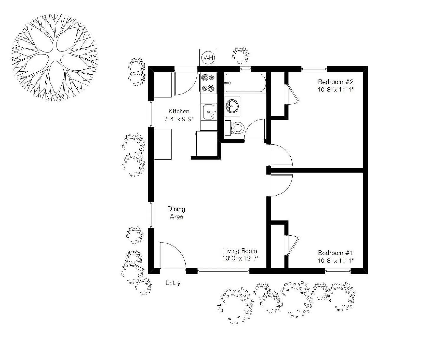 2 bed, 600 sqft, $1,075 — Photo 4
