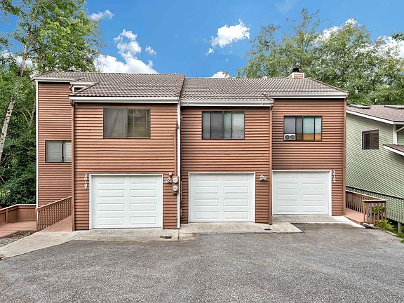You can enter through the left side door, or come into your home through the garage using the opener