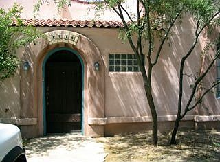 Front door from driveway