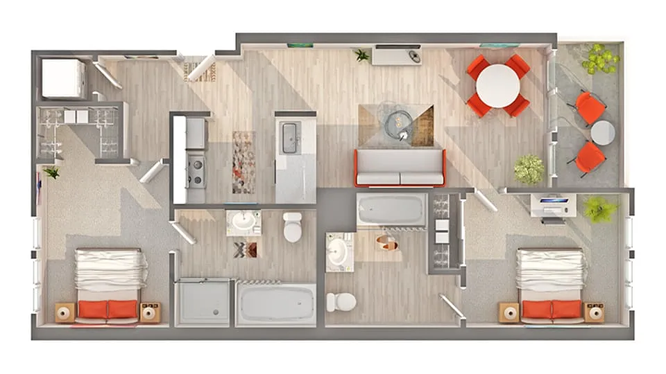 Floor plan Seaside I - B1