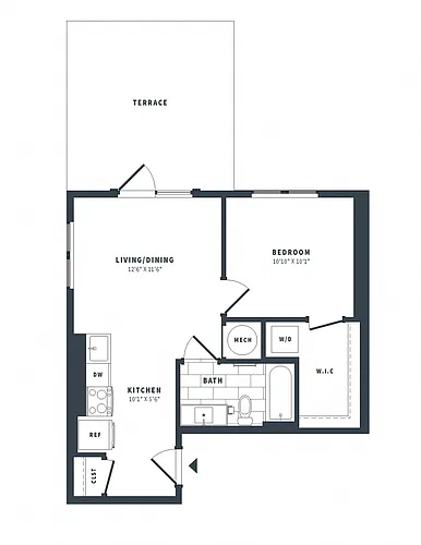 Floor plan 1H