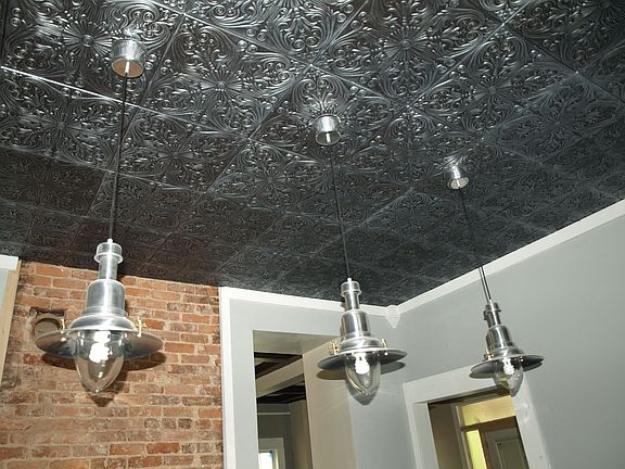 Tin Ceiling in Kitchen!
