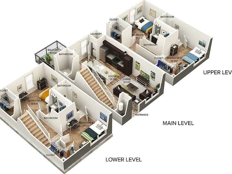 Four Bedroom (TH4) Four Bedroom (TH4)