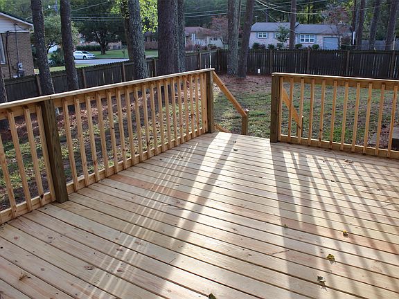 Plenty of room to entertain on this brand new deck!
