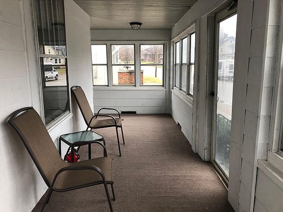 Enclosed porch.