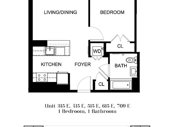 2nd image of 55 N 5th St APT E415