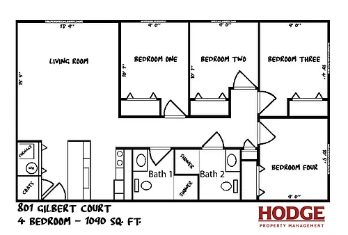 Floor plan Four bedrooms