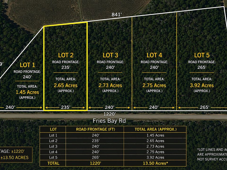 1st image of LOT 2 Fries Bay Rd.