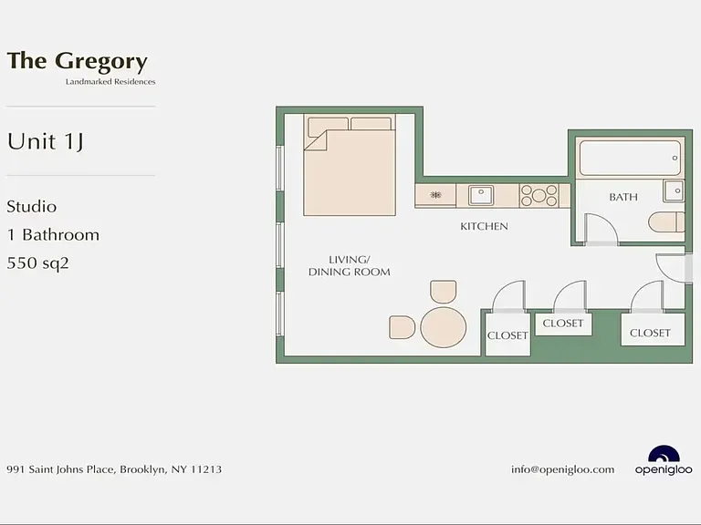 991 Saint Johns Pl #3J — Photo 2