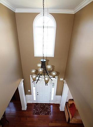 2 story entry and 2 story family room