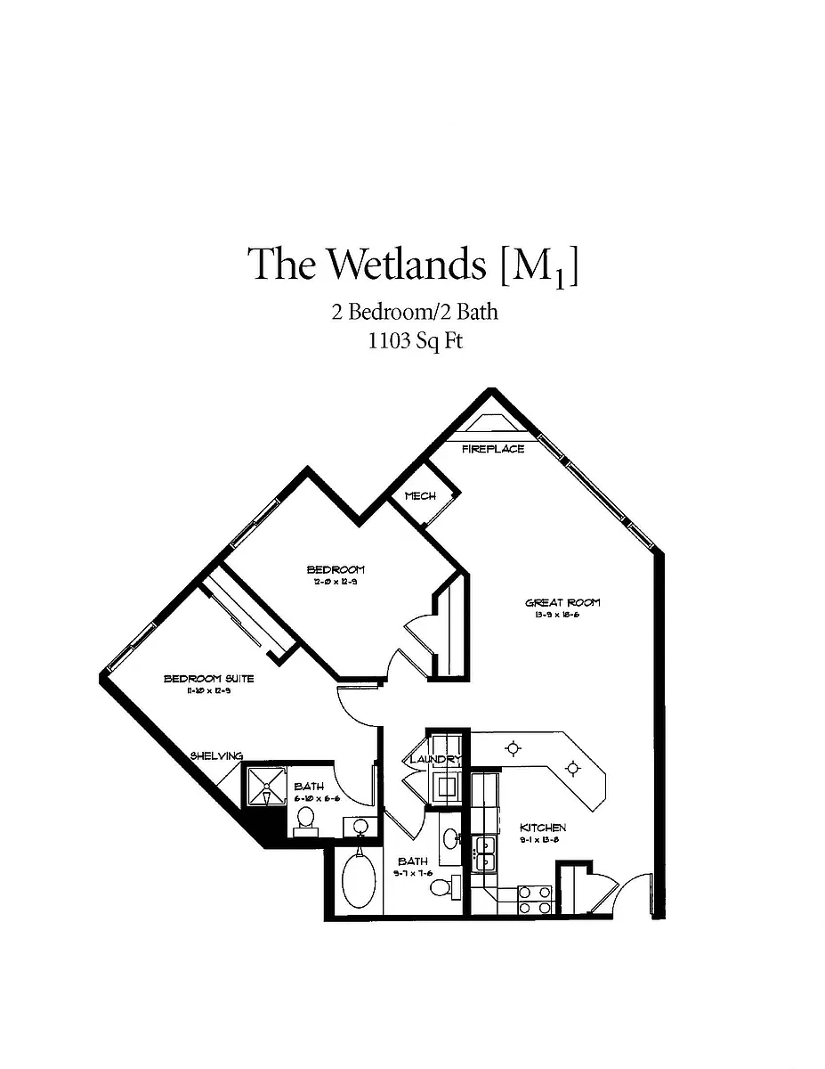 Floor plan Wetlands M1
