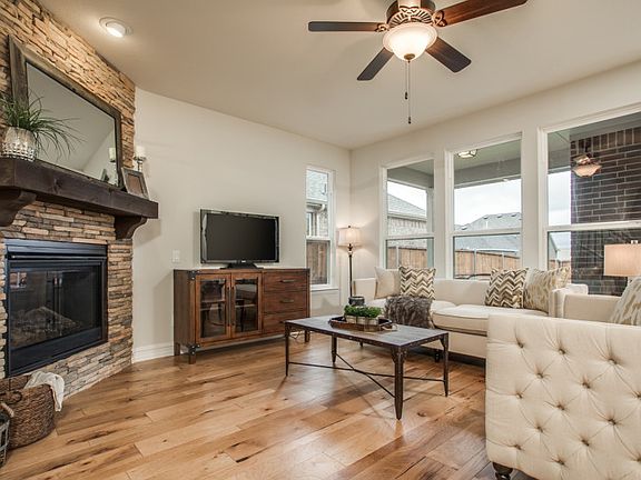 Optional fireplace