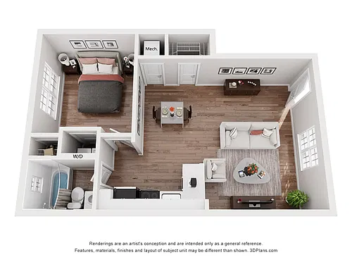 Floor plan Chambre