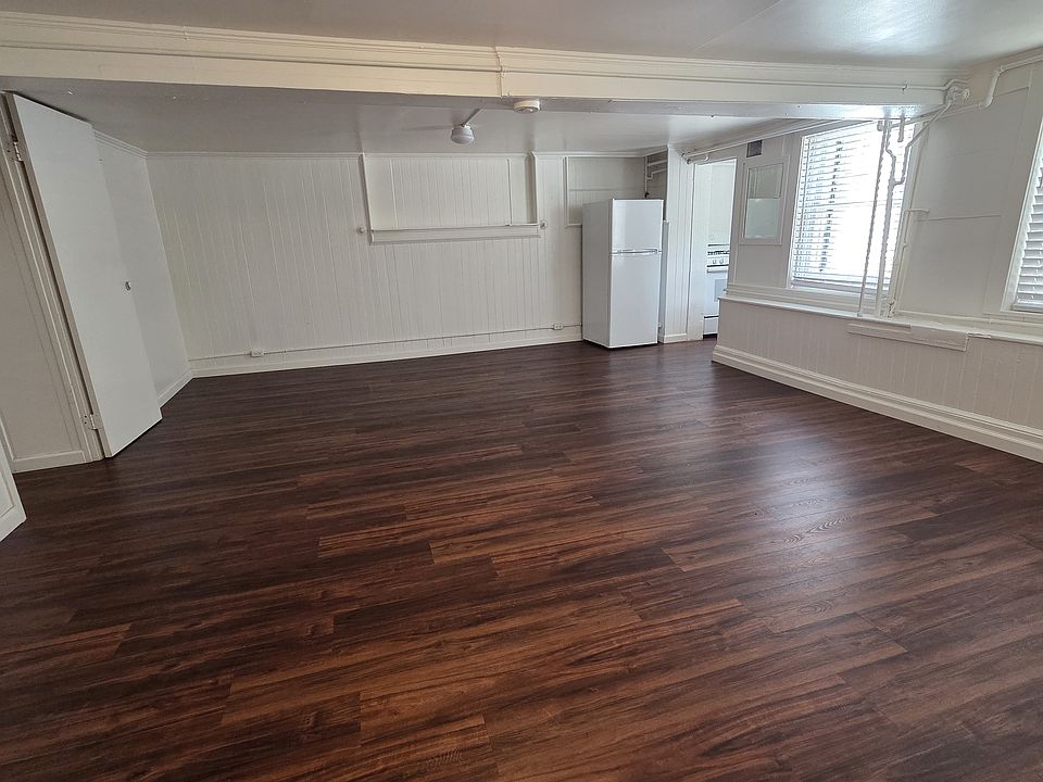 Large living and dining room space.