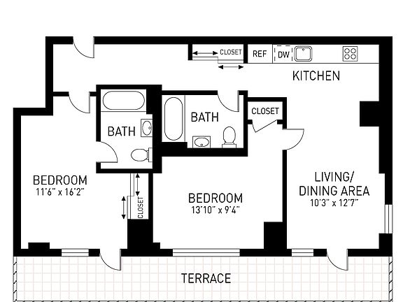 2nd image of 1333 Broadway #1602