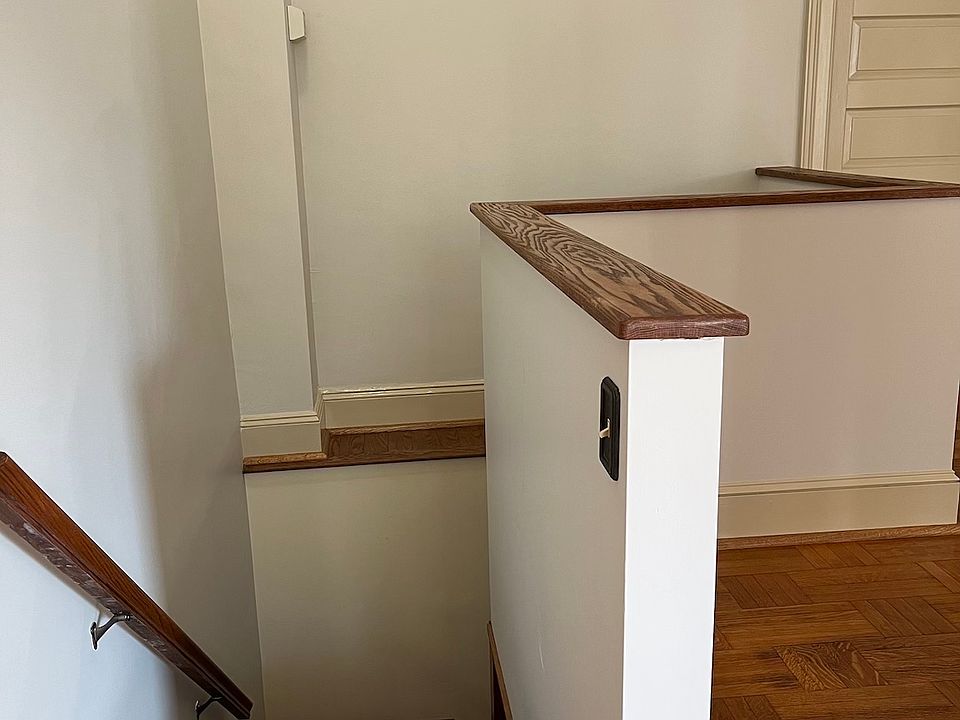 Inside the apartment steps to lower level