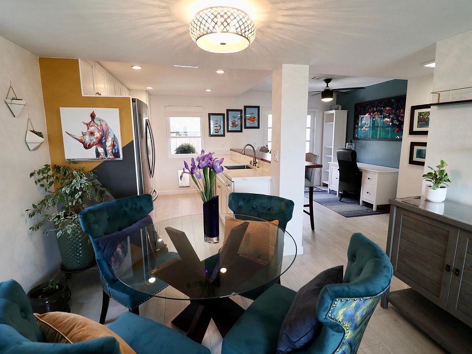 Inviting dining area.