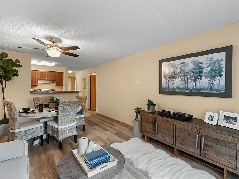 1x1 Standard l Model Living Room + Dining Room