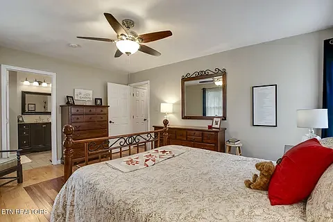 Master bedroom has two windows for lovely natural light.